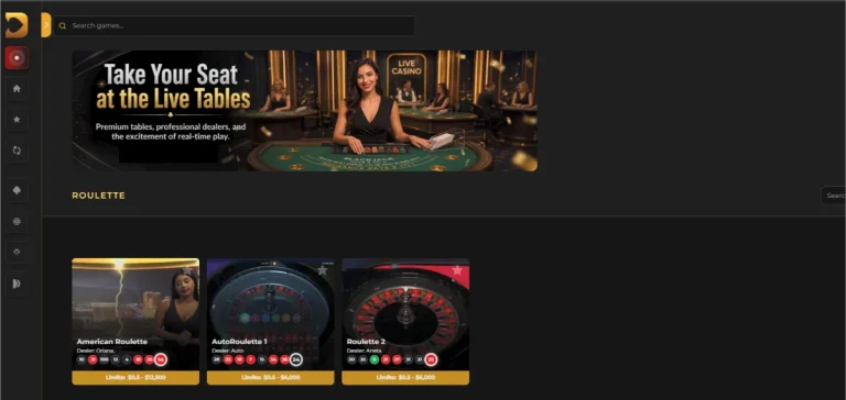DuckyLuck live roulette lobby